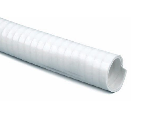 Saniflex - W, sanitairslang, wit, stalen spiraal, rol, 30 m, ø 32 mm